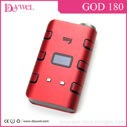 2014 original smy god180 tank electronic cigarette dry herbal chamber vaporizer/